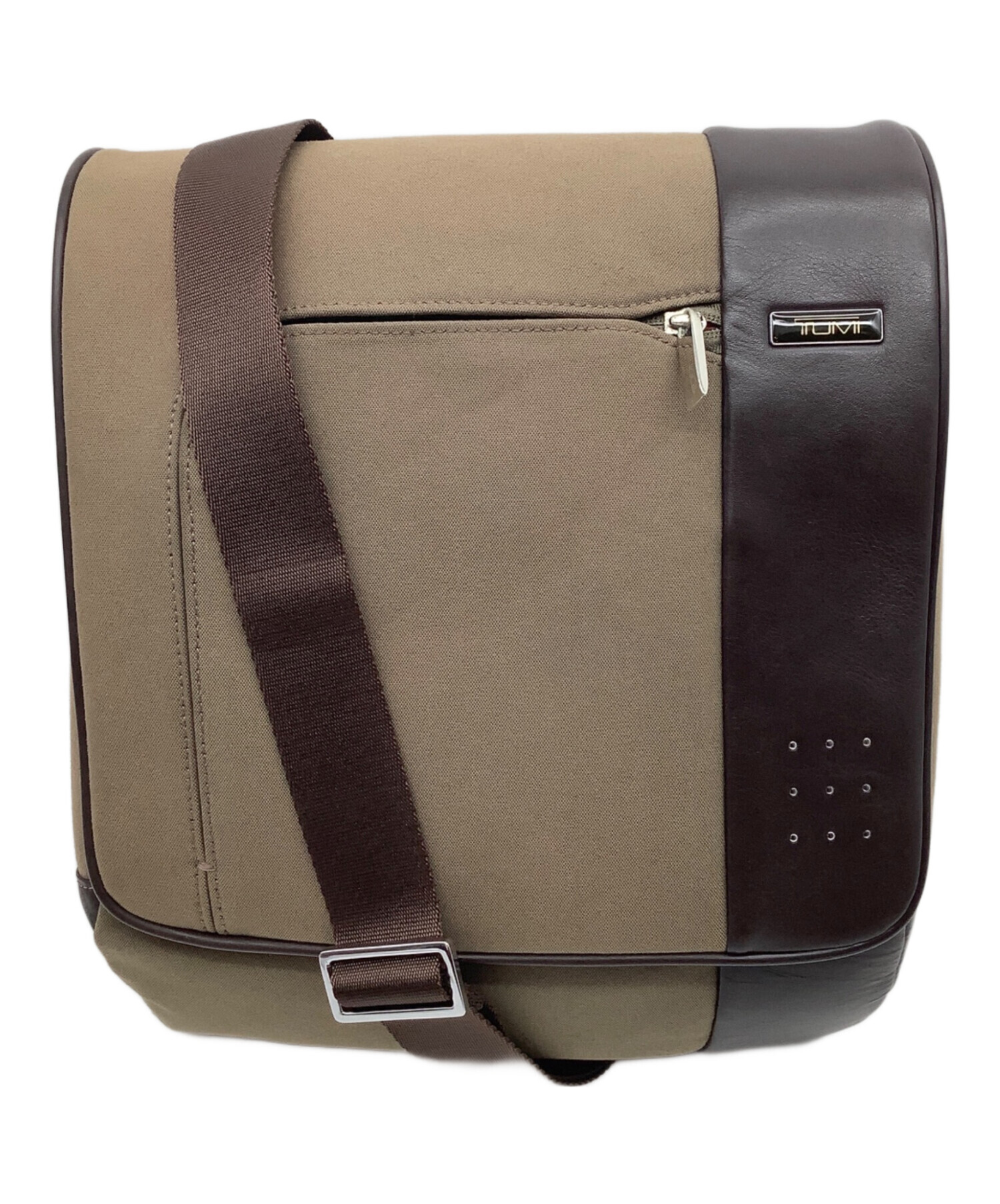 中古・古着通販】TUMI (トゥミ) フラップショルダーバッグ ベージュ 