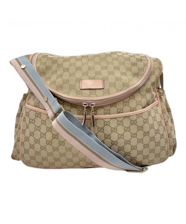GUCCI グッチ ショルダーバッグ  ベージュ 【古着】【中古】【送料無料】 中古・古着通販】GUCCI (グッチ) ショルダーバッグ ベージュ｜ブランド