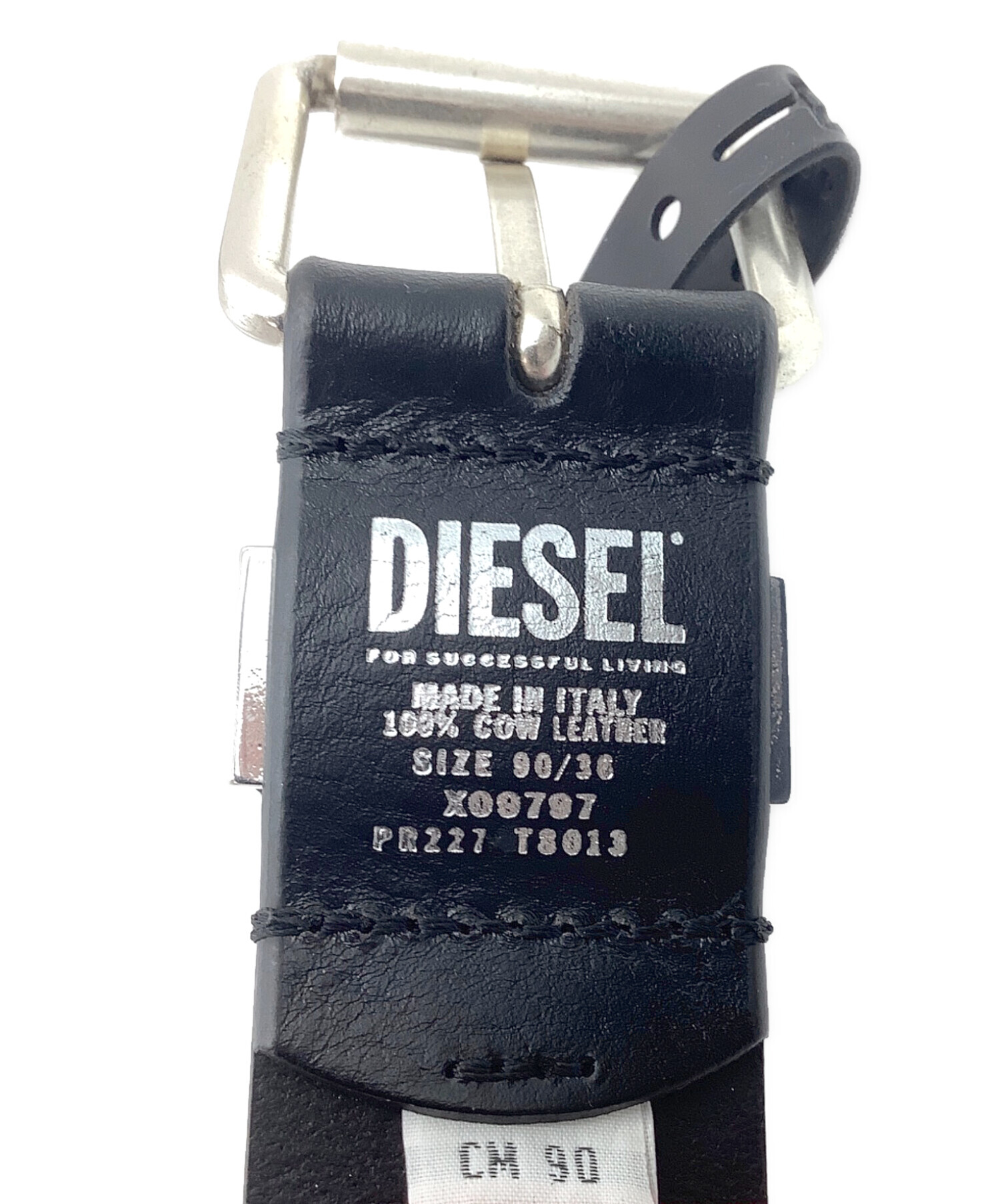 中古・古着通販】DIESEL (ディーゼル) レザーベルト ブラック
