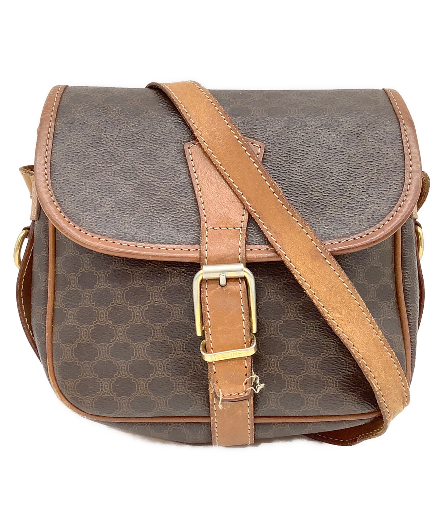中古・古着通販】CELINE (セリーヌ) ショルダーバッグ ベージュ