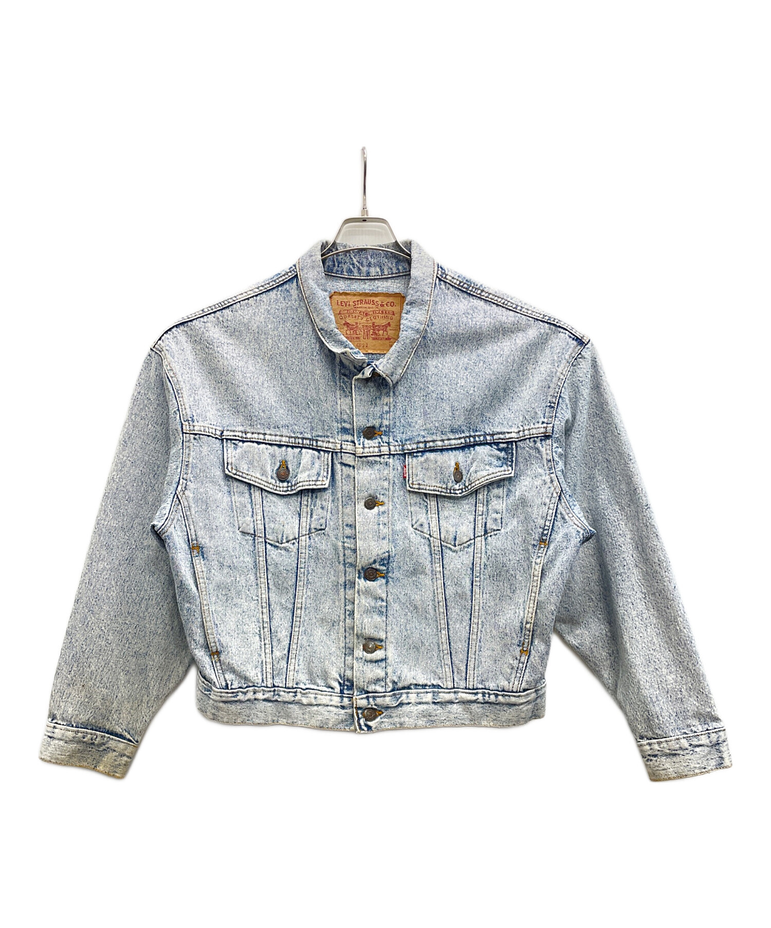 Levi's ケミカルウォッシュ デニムジャケット MADE IN USA 中古・古着通販】LEVI'S (リーバイス) 90年代 アメリカ製 デニム