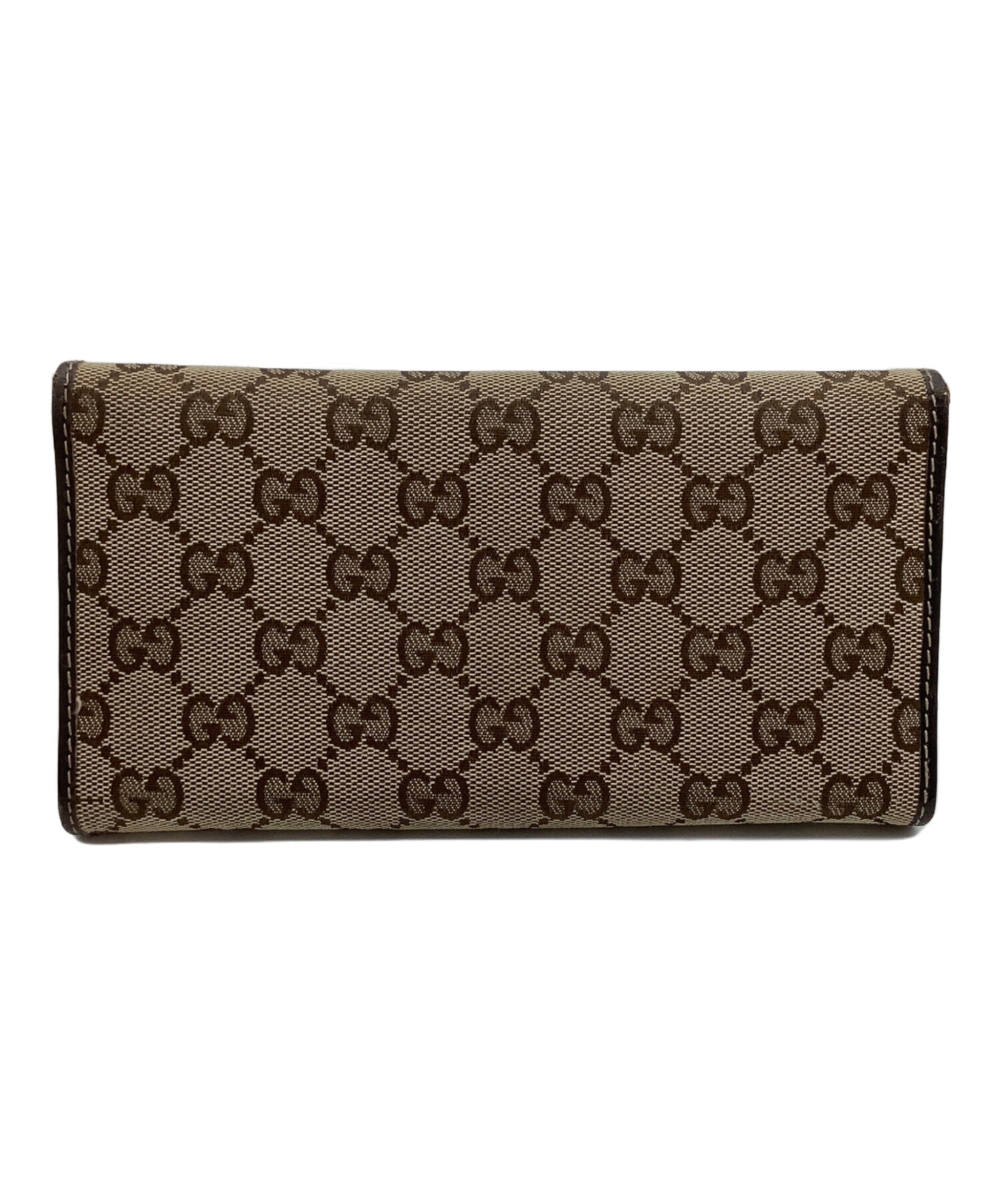 中古・古着通販】GUCCI (グッチ) 3つ折り財布 ベージュ｜ブランド