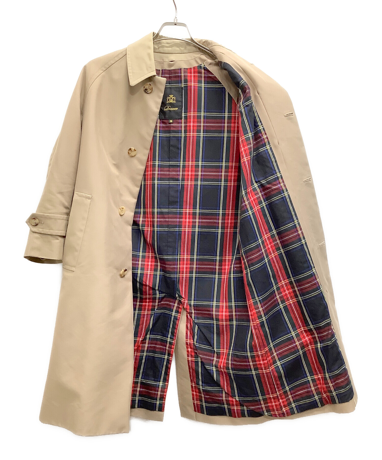 中古・古着通販】DRAWER (ドゥロワー) ライナー付コート ベージュ 中古・古着通販】DRAWER (ドゥロワー) ライナー付コート ベージュ