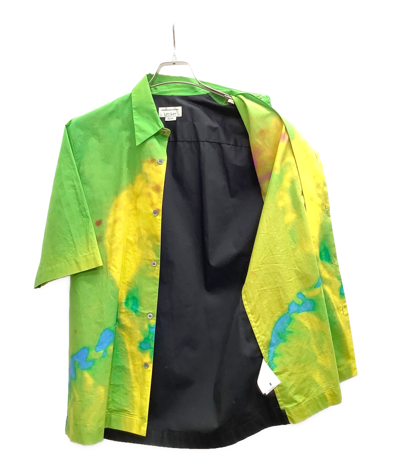 DRIES VAN NOTEN Len Lye グリーン ギャザーブラウス DRIES VAN NOTEN Len Lye グリーン ギャザーブラウス 【公式通販】