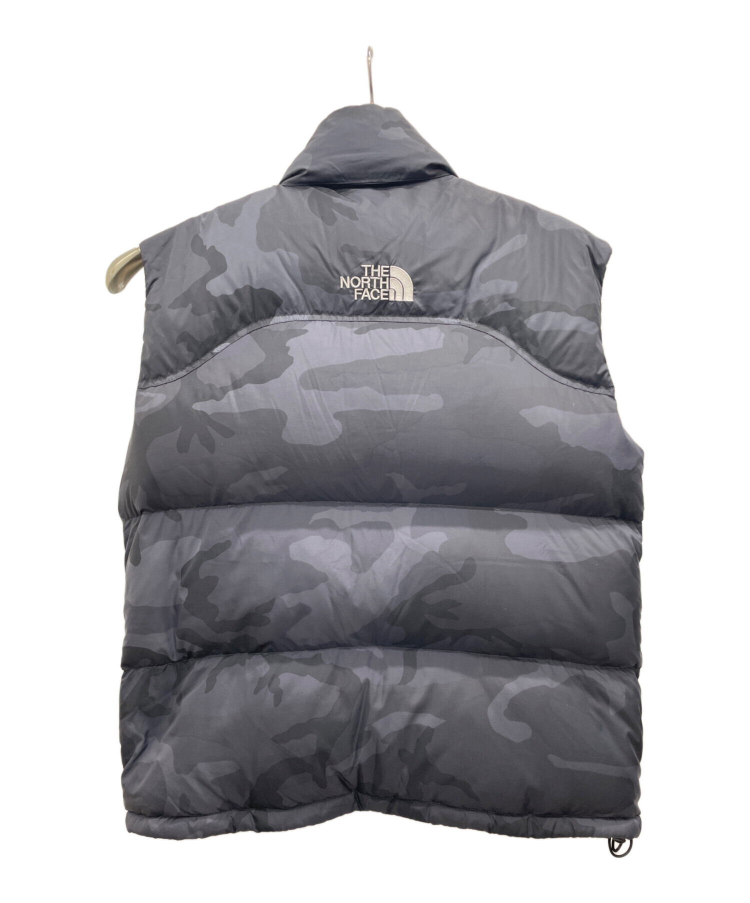 7BS2 THE NORTH FACE ジップアップベスト　ネイビー　古着 USED 70s THE NORTH FACE ノースフェイス ダウンベスト 茶タグ(NAVY/M