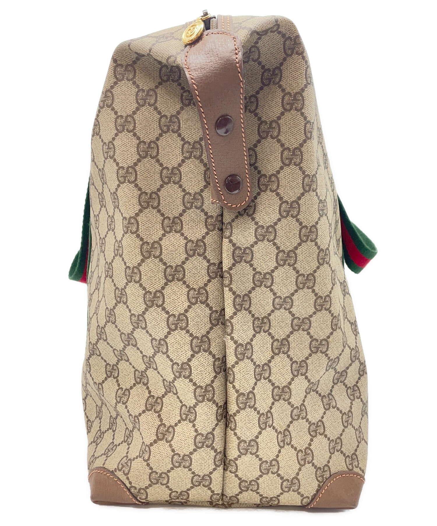 中古・古着通販】GUCCI (グッチ) ボストンバッグ ベージュ｜ブランド