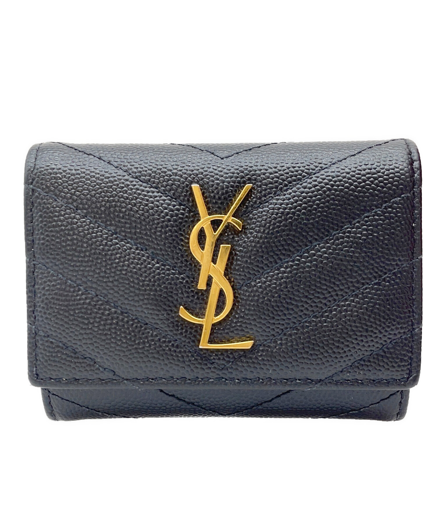 サンローラン　SAINT LAURENT　６連キーケース(ブラック×ゴールド) 中古・古着通販】Yves Saint Laurent (イヴサンローラン) 6連キー