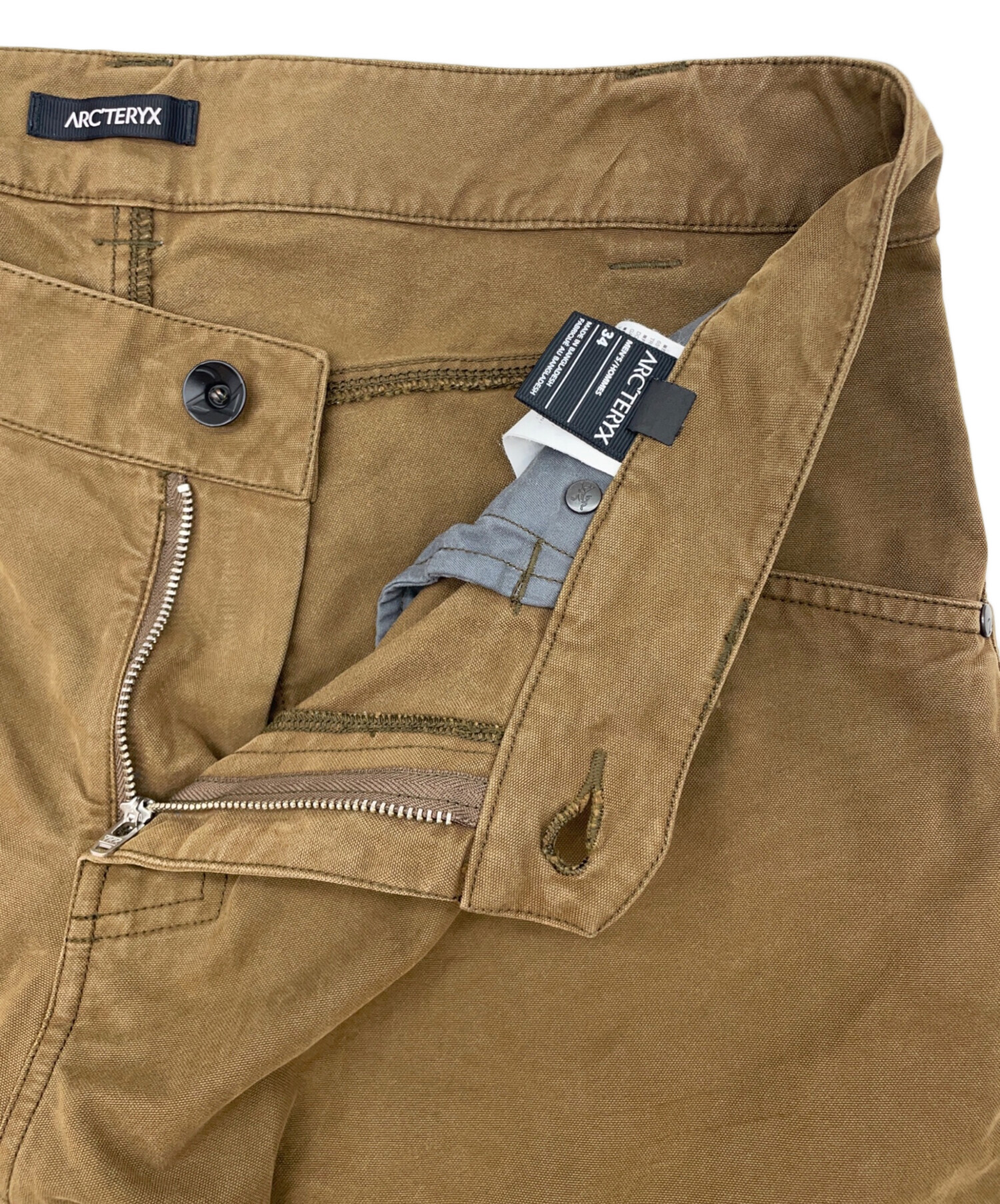 ARC'TERYX ブラウン コットンパンツ 34サイズ 中古・古着通販】ARC'TERYX (アークテリクス) クロニン パンツ