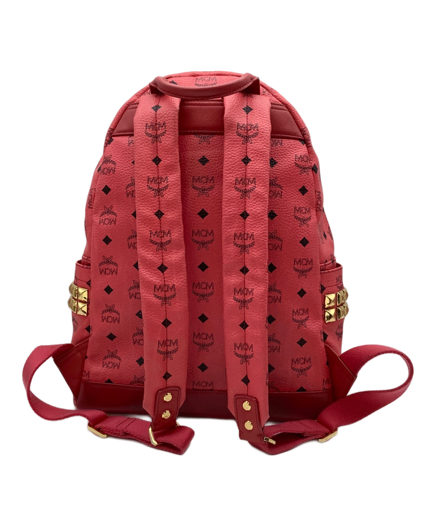 中古・古着通販】MCM (エムシーエム) スタッズリュック ピンク