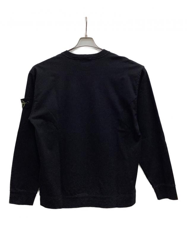 ストーンアイランド ブラック 長袖カットソー 中古・古着通販】STONE ISLAND (ストーンアイランド) 長袖カットソー