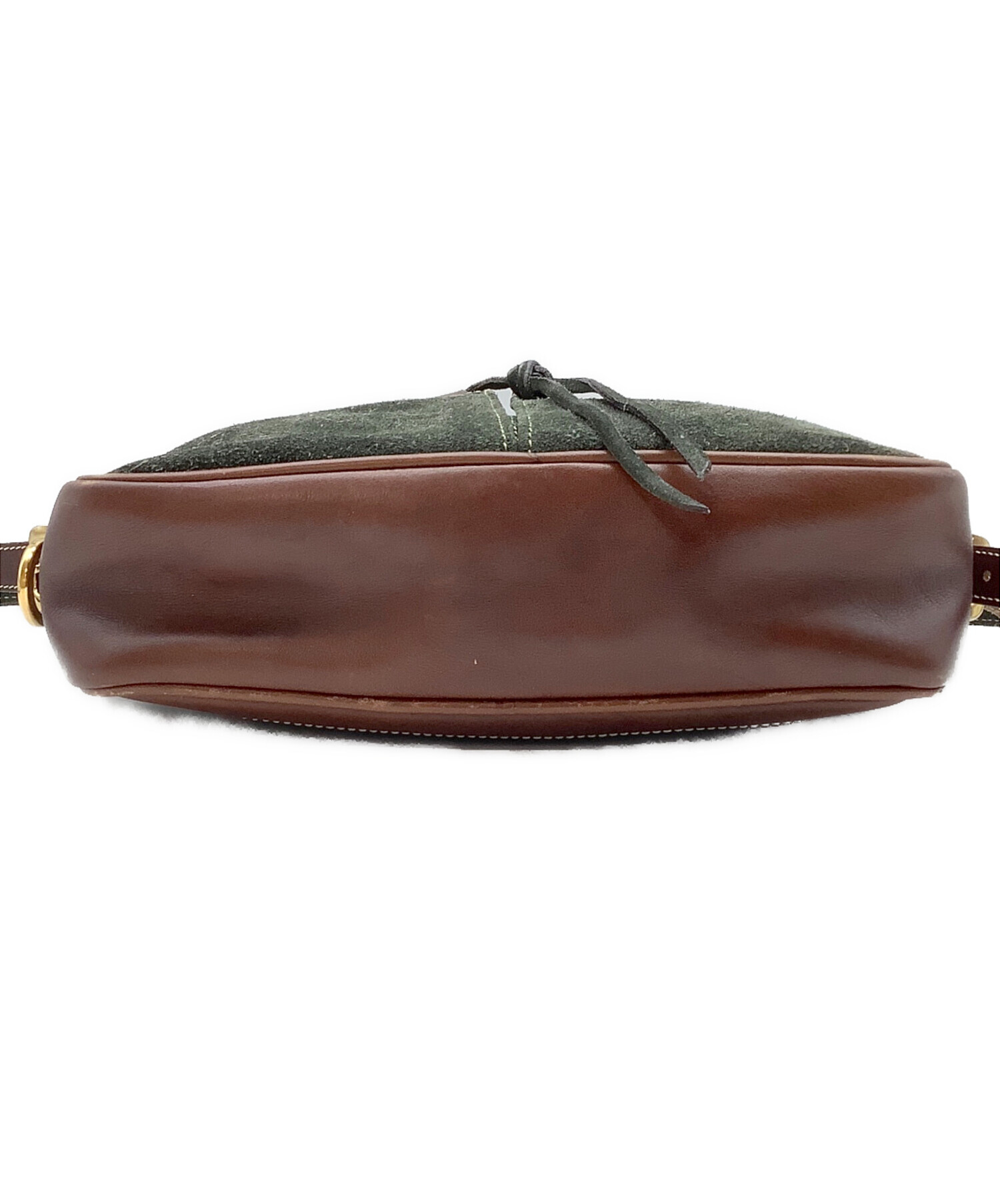 LOEWE MADRID レザー ショルダーバッグ ブラウン