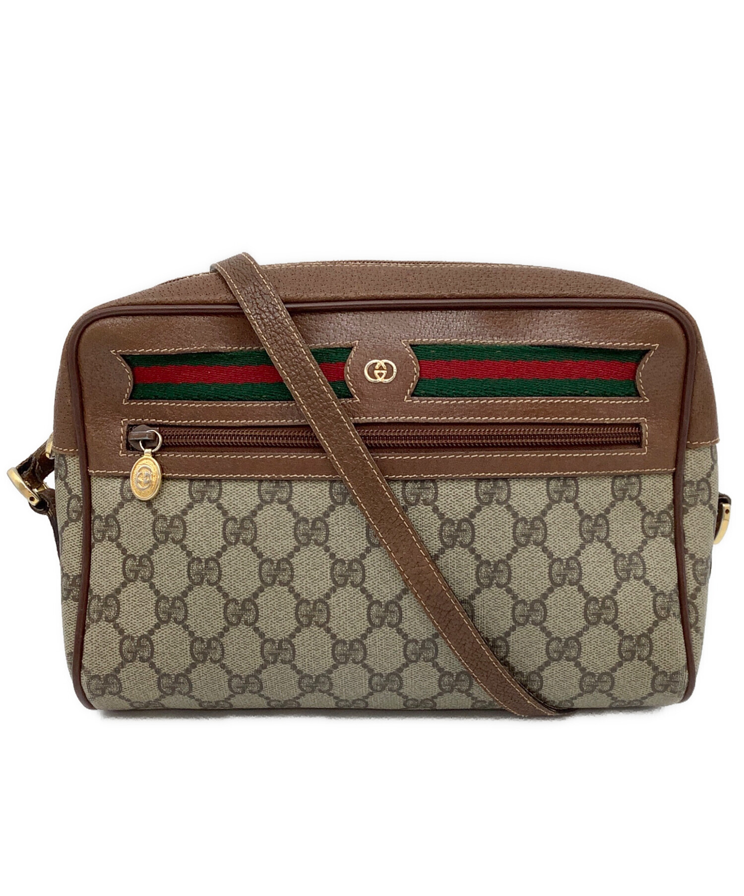 中古・古着通販】GUCCI (グッチ) ショルダーバッグ ベージュ×ブラウン