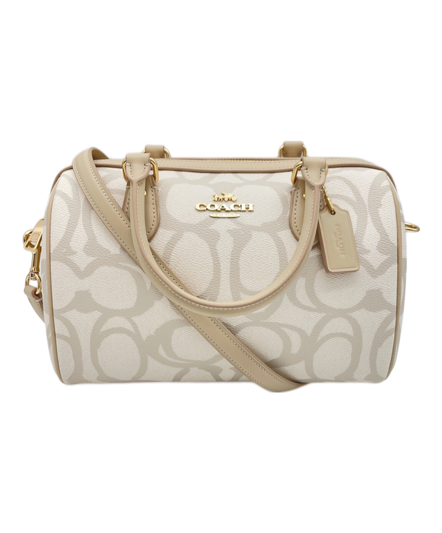中古・古着通販】COACH (コーチ) 2WAYバッグ ベージュ|ブランド・古着 中古・古着通販】COACH (コーチ) 2WAYバッグ ベージュ|ブランド・古着