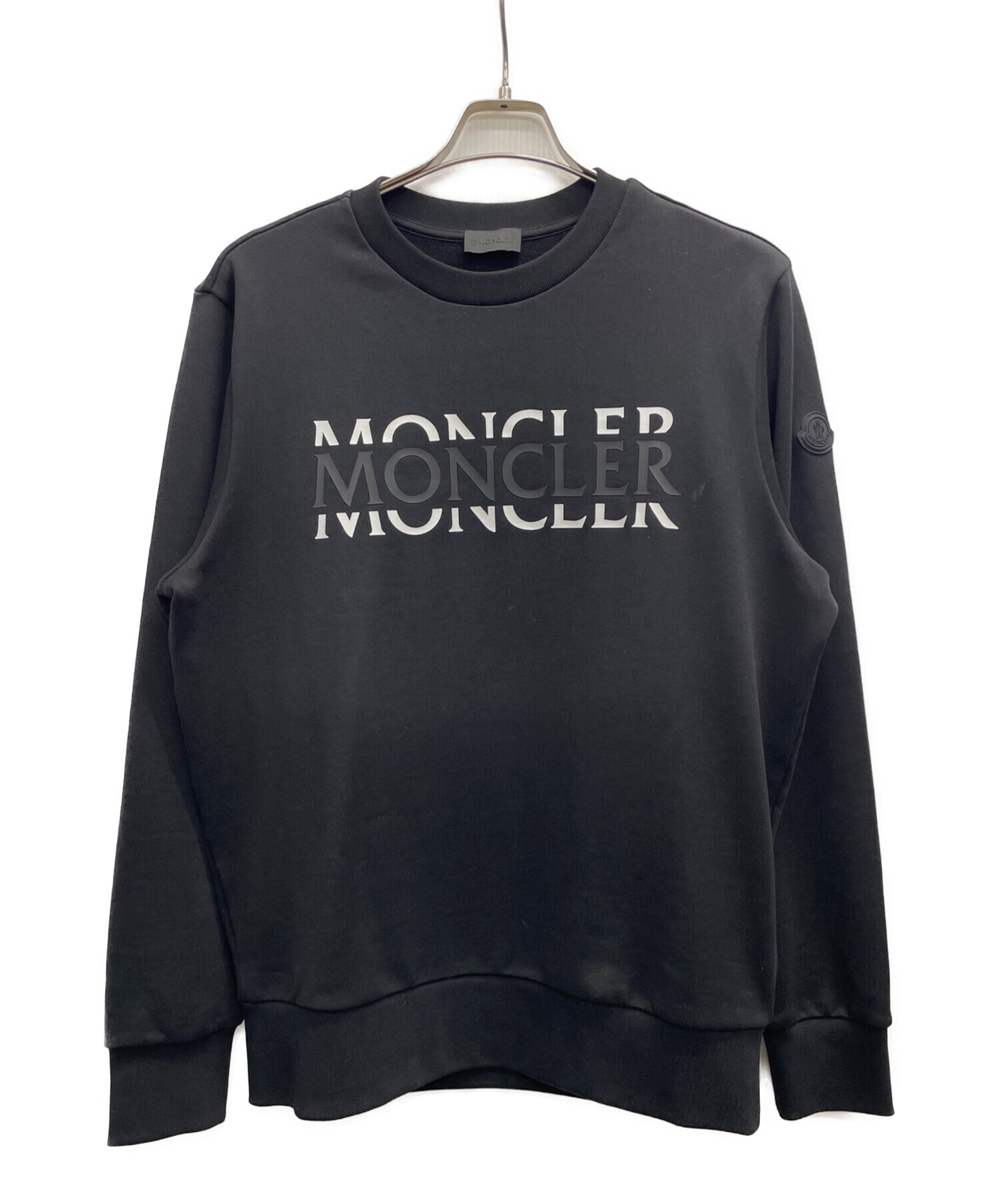 MONCLER モンクレール スウェット L 黒 【古着】【中古】【送料無料】 中古・古着通販】MONCLER (モンクレール) スウェット ブラック サイズ