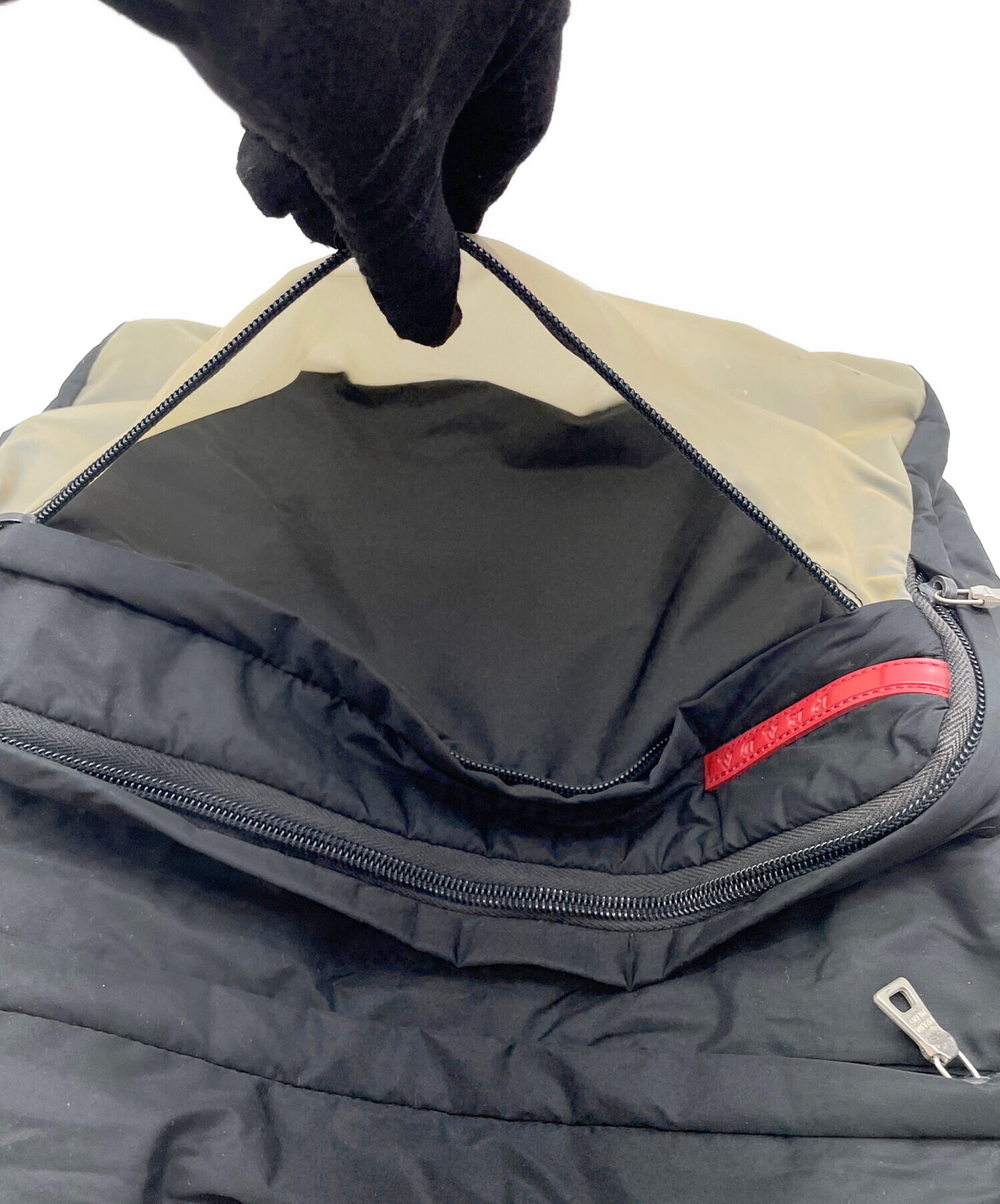 中古・古着通販】PRADA (プラダ) ナイロンショルダーバッグ ブラック