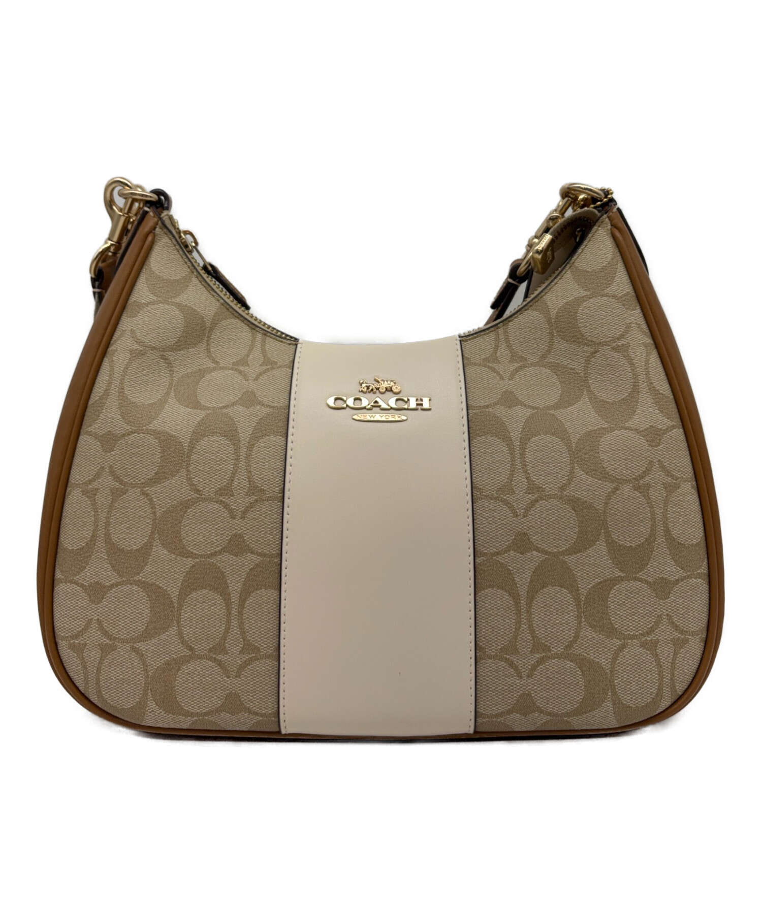 中古・古着通販】COACH (コーチ) ショルダーバッグ シグネチャー テリ
