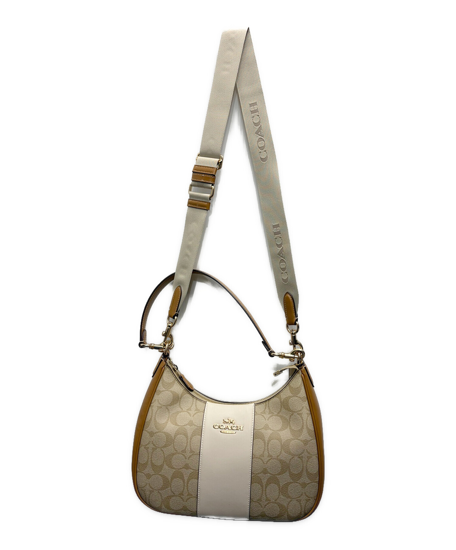 中古・古着通販】COACH (コーチ) ショルダーバッグ シグネチャー テリ
