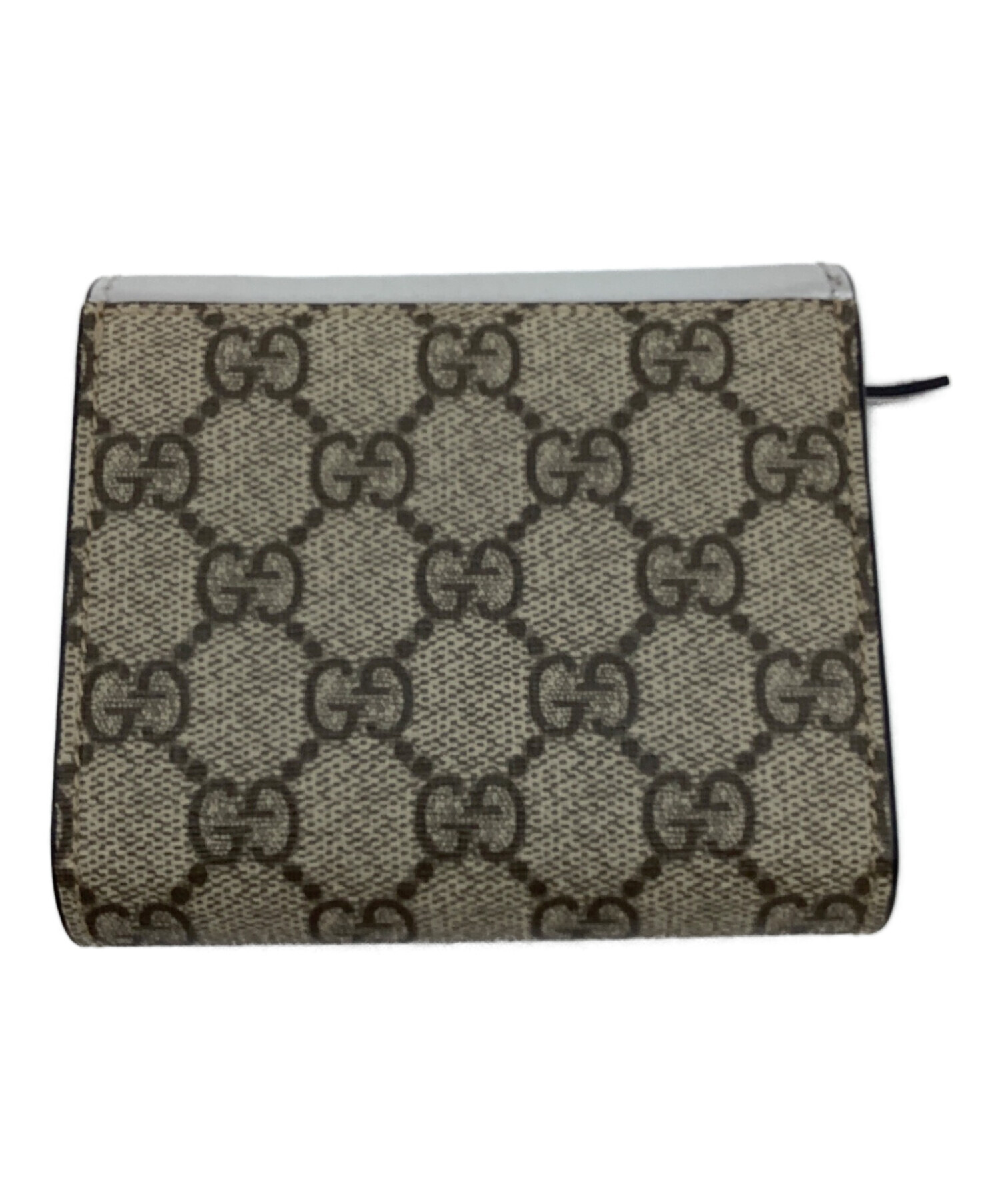 中古・古着通販】GUCCI (グッチ) GGマーモント 2つ折り財布 ベージュ