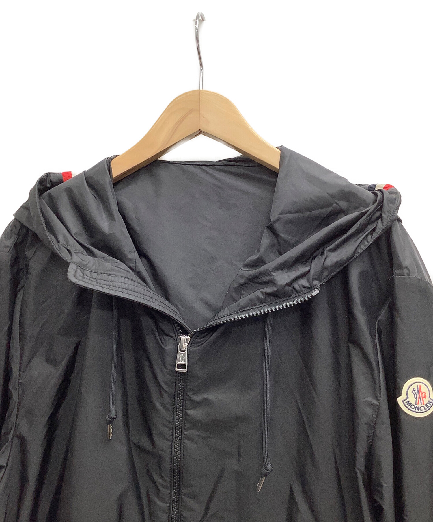 中古・古着通販】MONCLER (モンクレール) ナイロンジャケット ブラック