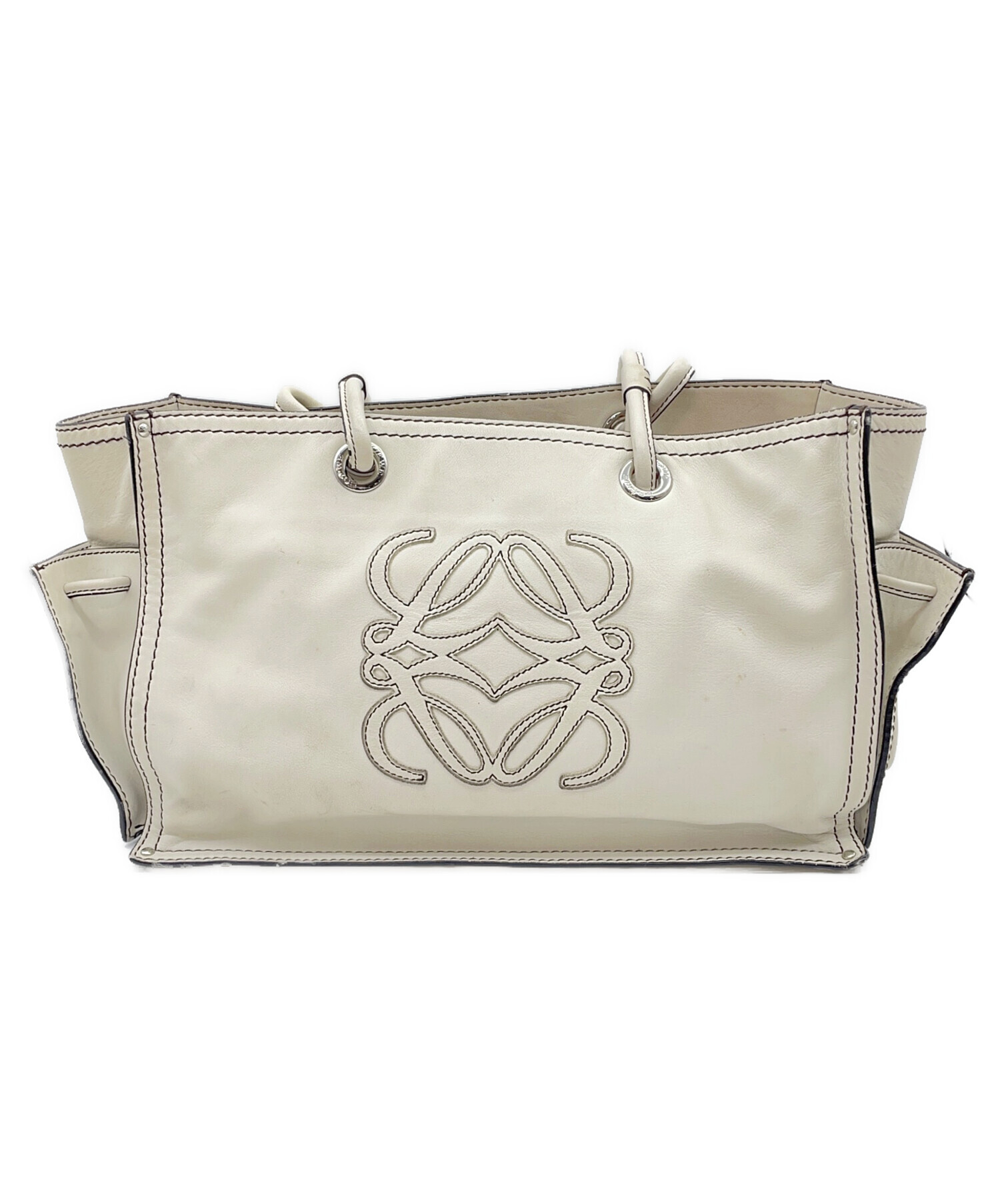 中古・古着通販】LOEWE (ロエベ) トートバッグ ホワイト｜ブランド 