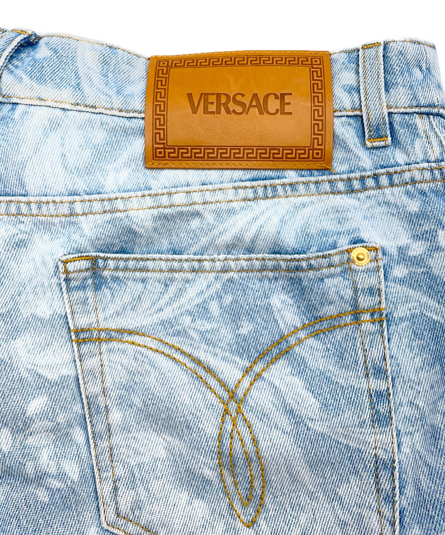 中古・古着通販】VERSACE (ヴェルサーチェ) デニムパンツ ブルー 
