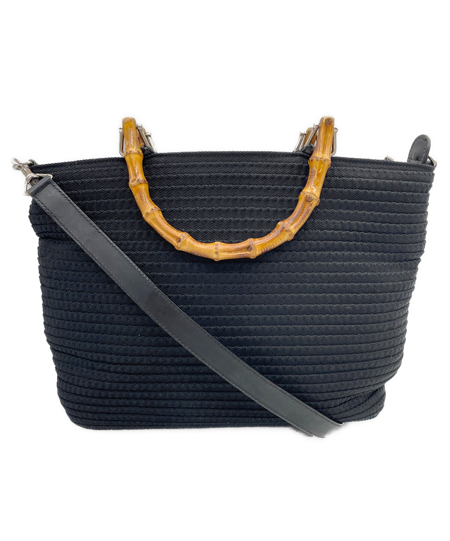中古・古着通販】GUCCI (グッチ) 2WAYバッグ ブラック｜ブランド・古着