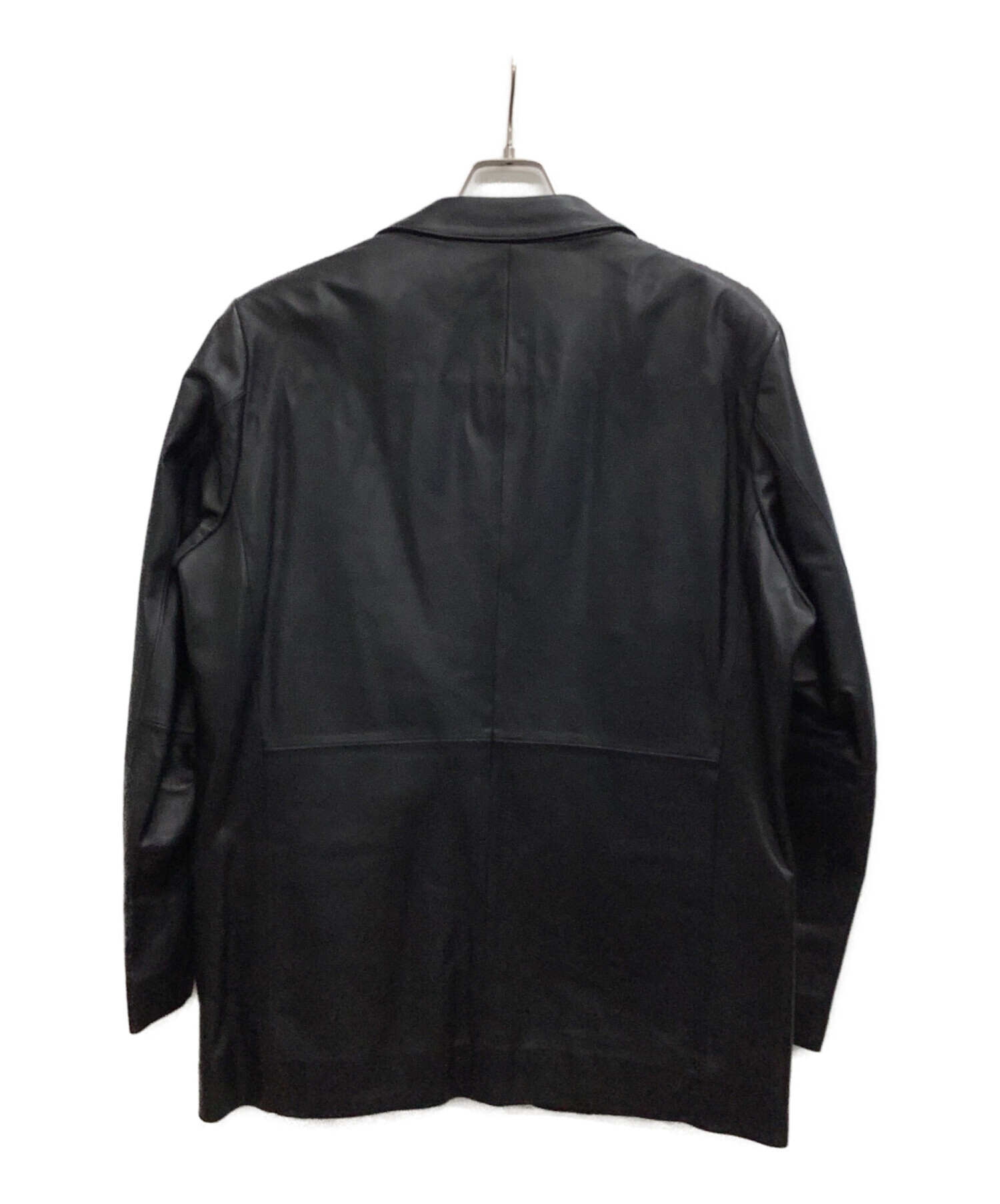 中古・古着通販】Barassi (バラシ) ラムレザージャケット ブラック