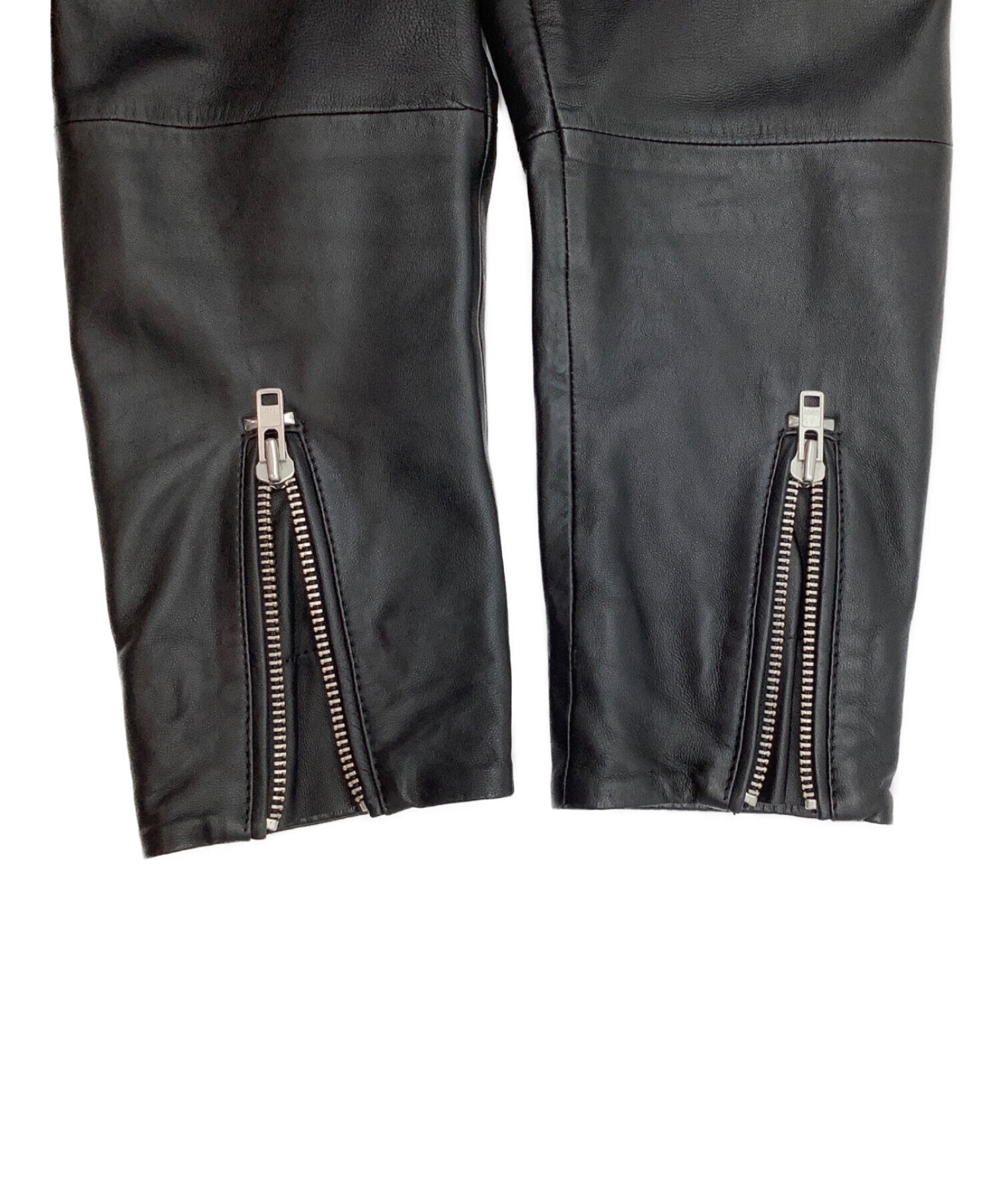 中古・古着通販】DIESEL (ディーゼル) レザージャケット ブラック