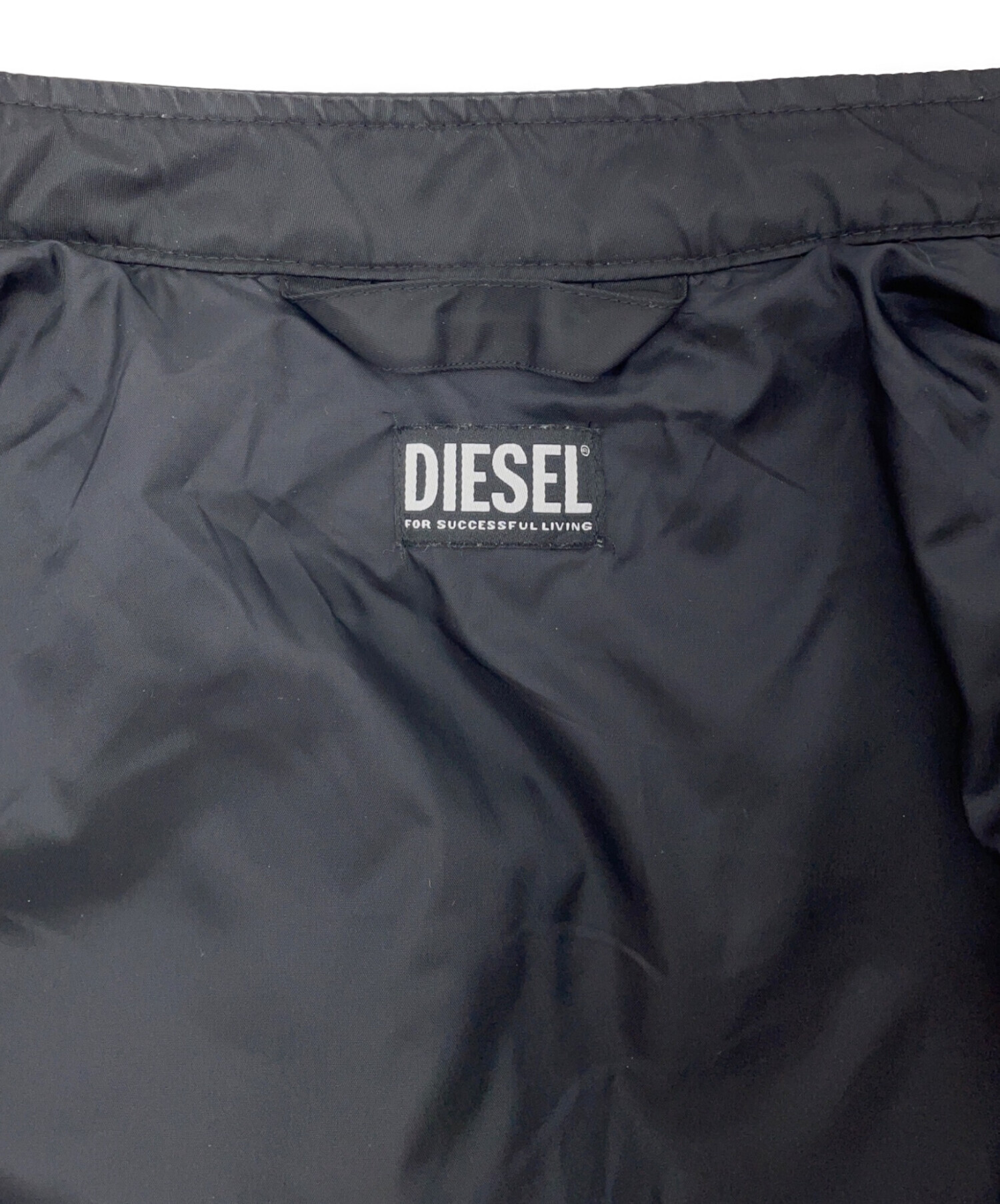 中古・古着通販】DIESEL (ディーゼル) ナイロンジャケット ブラック