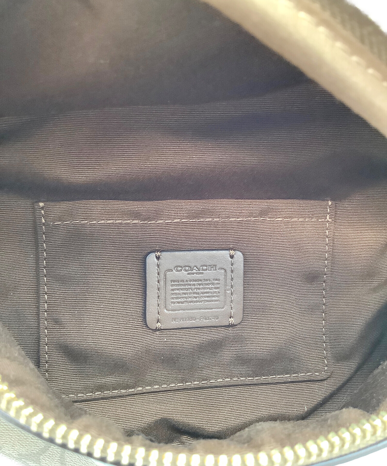 中古・古着通販】COACH (コーチ) ウエストバッグ ブラウン｜ブランド