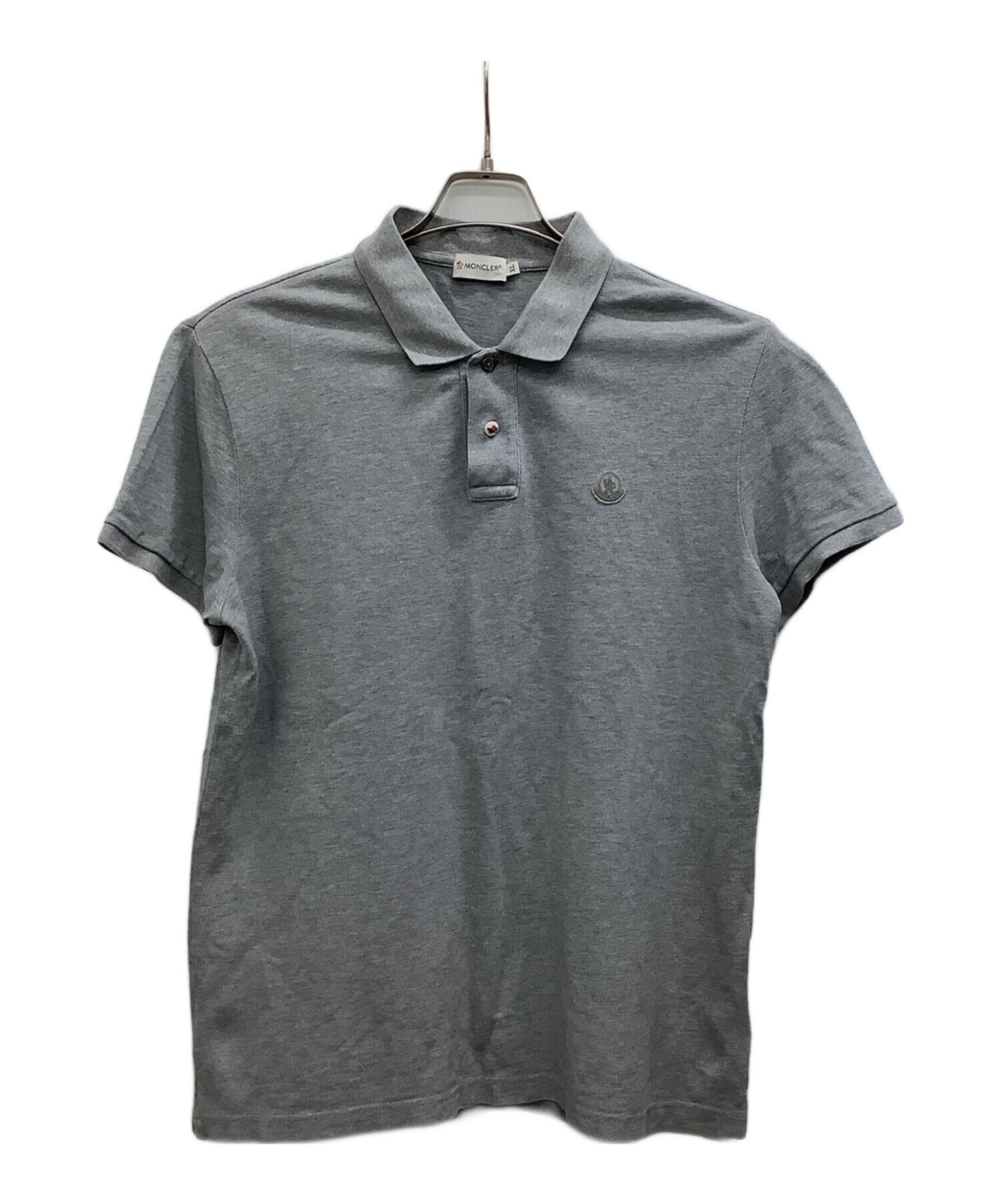 中古・古着通販】MONCLER (モンクレール) ポロシャツ グレー サイズ:XL