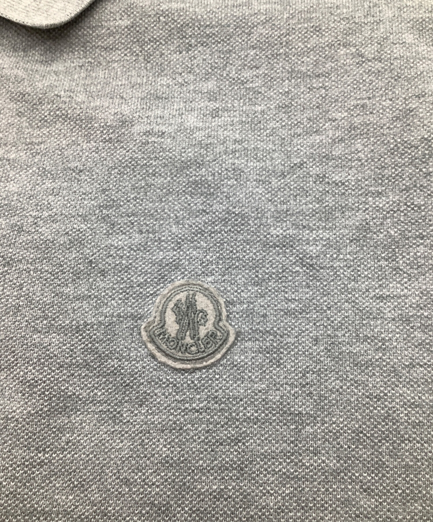 中古・古着通販】MONCLER (モンクレール) ポロシャツ グレー サイズ:XL