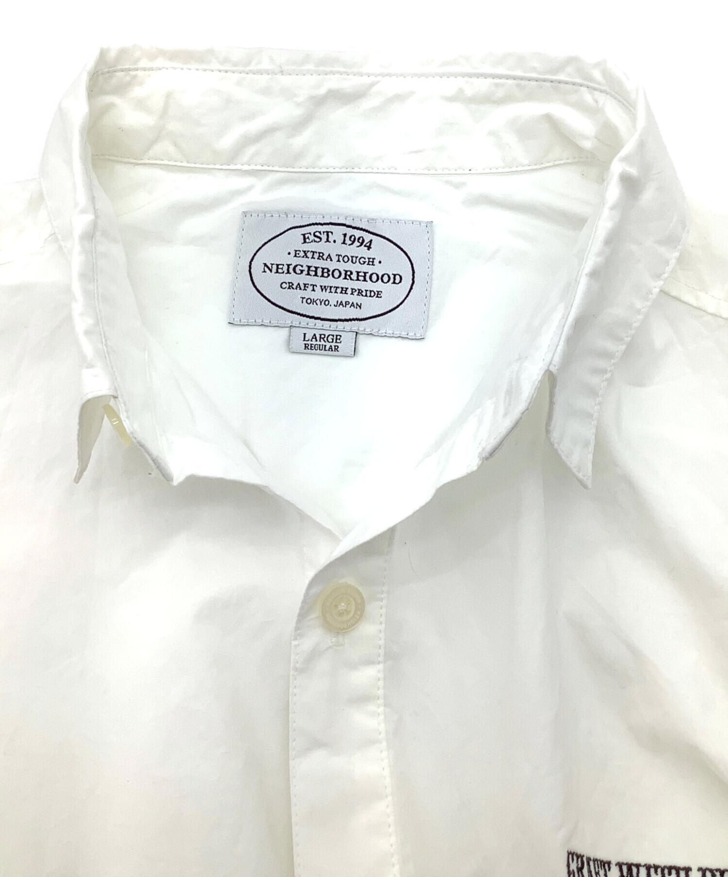 中古・古着通販】NEIGHBORHOOD (ネイバーフッド) 長袖シャツ ホワイト