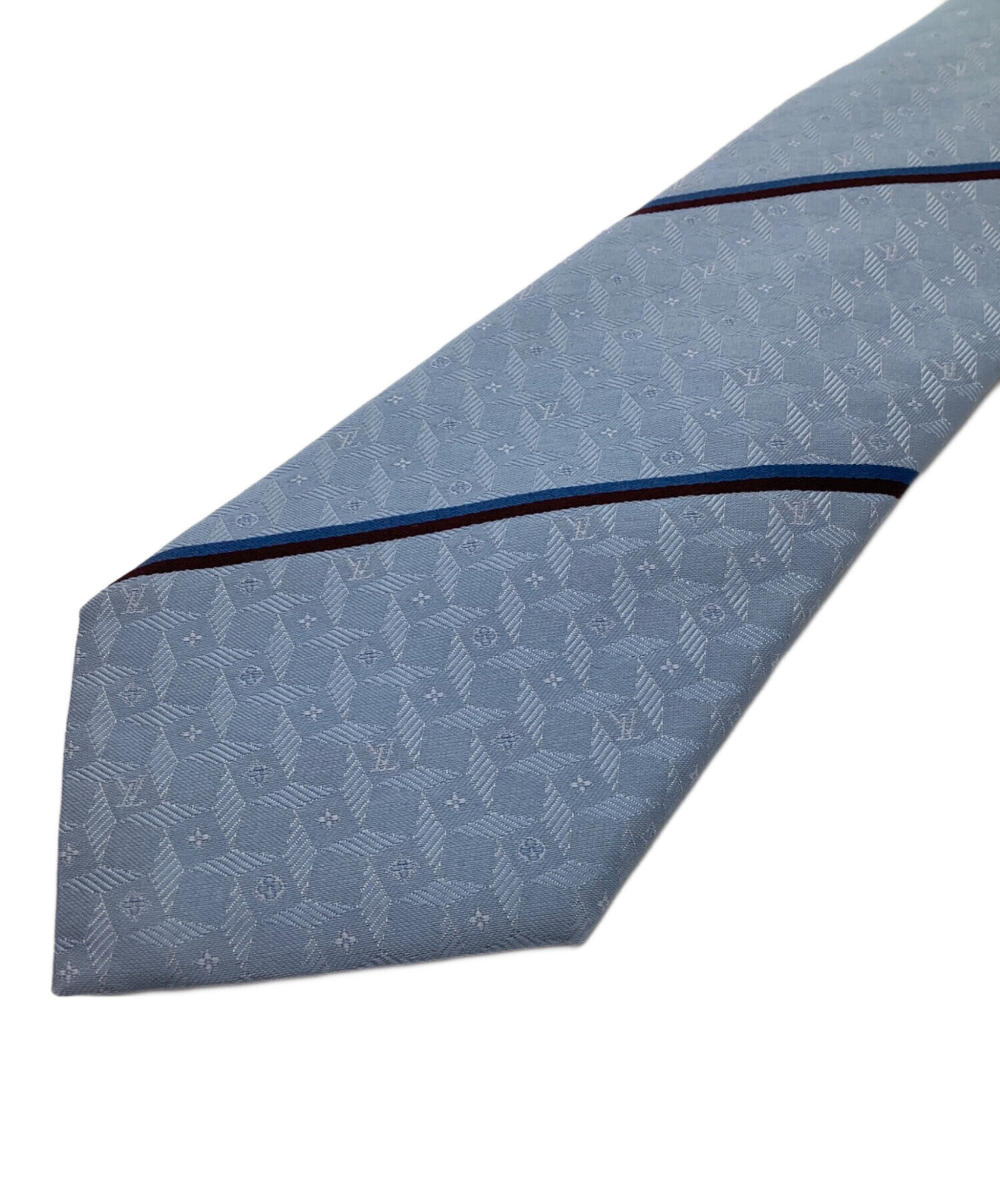 【新品未使用】LOUIS VUITTON ライトブルーネクタイ　モノグラム 中古・古着通販】LOUIS VUITTON (ルイ ヴィトン) ネクタイ ブルー