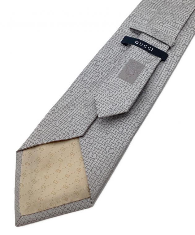 中古・古着通販】GUCCI (グッチ) ネクタイ グレー サイズ:表記無し