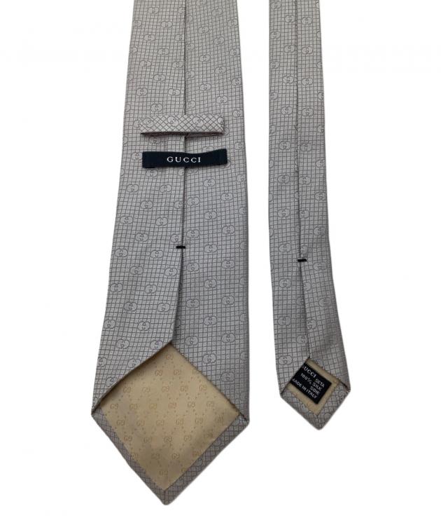 中古・古着通販】GUCCI (グッチ) ネクタイ グレー サイズ:表記無し
