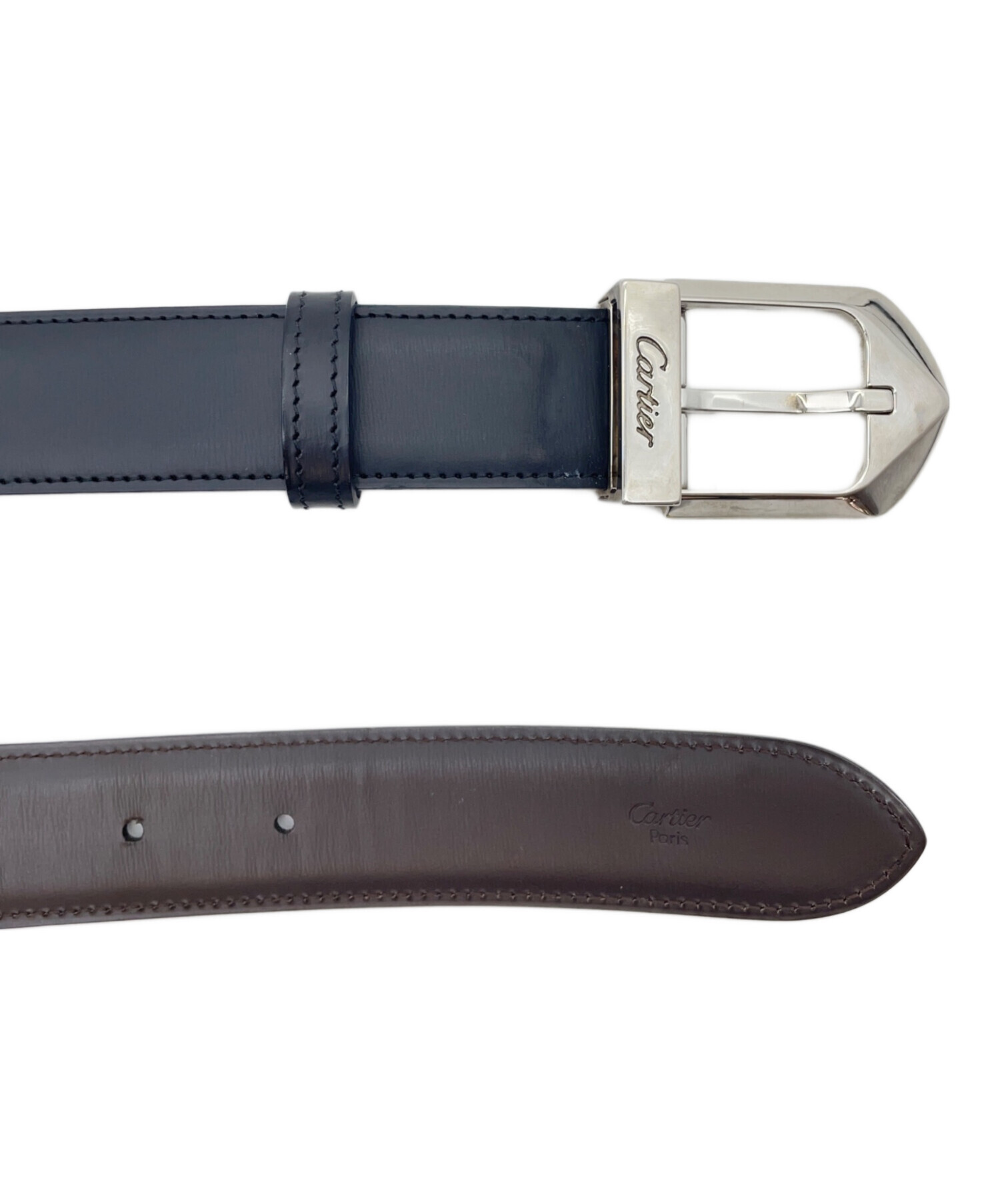 中古・古着通販】Cartier (カルティエ) ベルト ブラック サイズ:表記