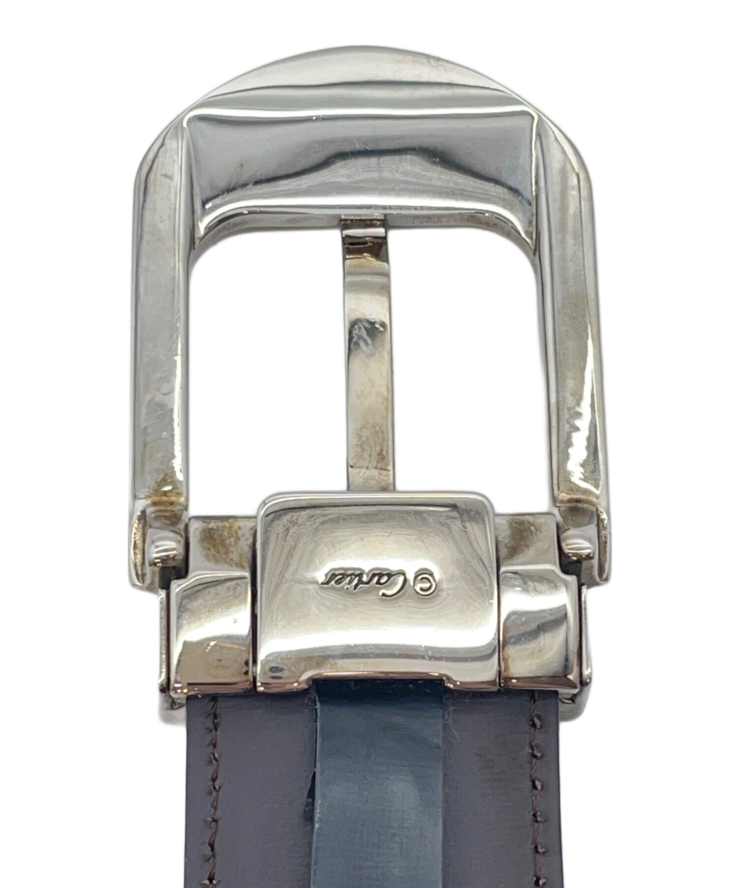 【中古品】Cartier サントレレザー替えベルト チャコールグレー 中古・古着通販】Cartier (カルティエ) ベルト ブラック サイズ:表記
