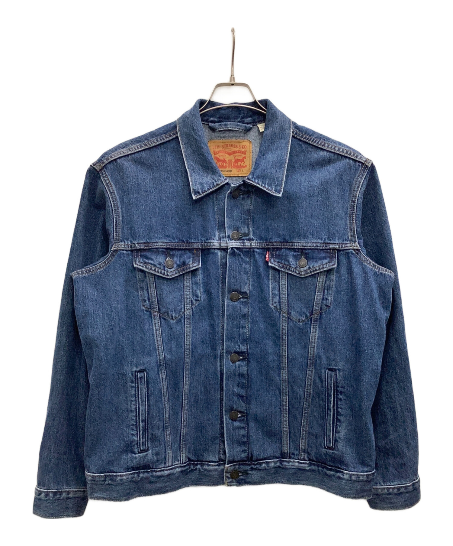 中古・古着通販】LEVI'S (リーバイス) デニムジャケット ネイビー