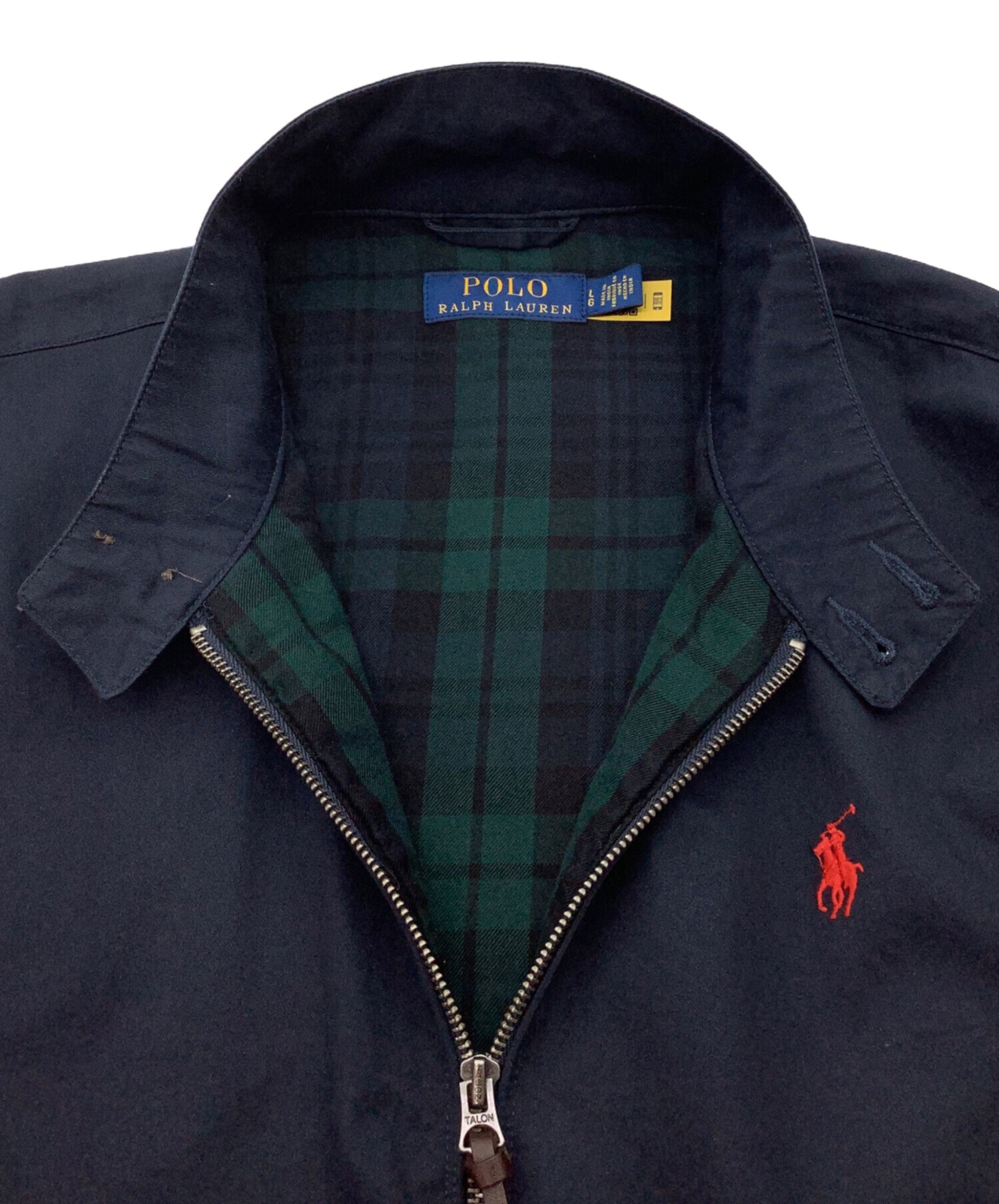Ralph Lauren ネイビー ジップアップジャケット 中古・古着通販】POLO RALPH LAUREN (ポロ・ラルフローレン) ジップ