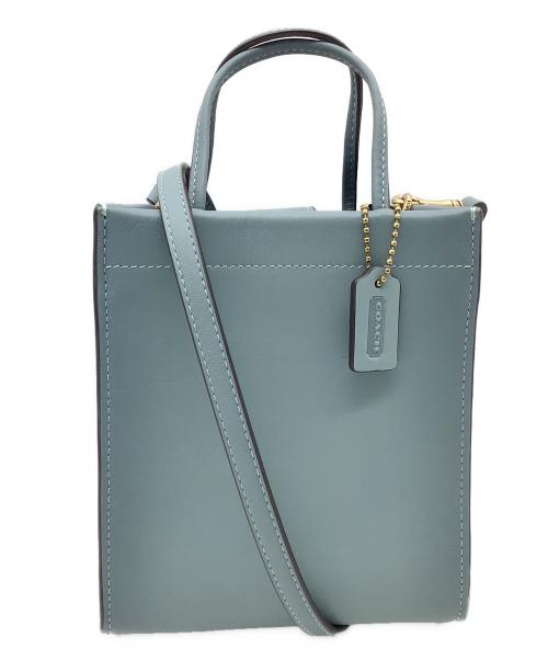 中古・古着通販】COACH (コーチ) ミニカシントート スカイブルー
