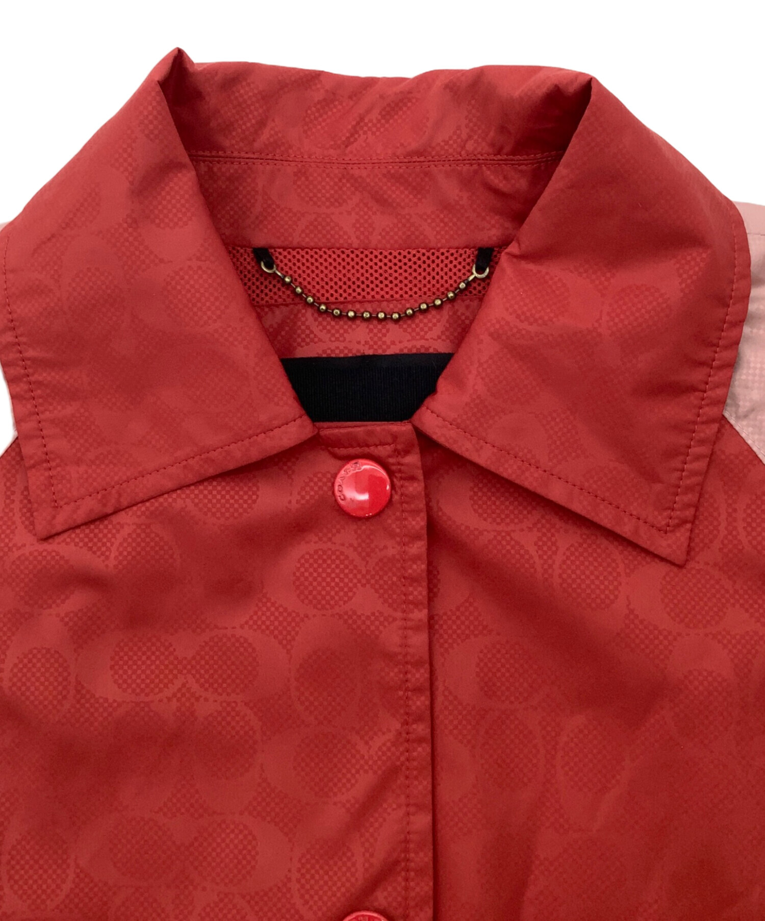 中古・古着通販】COACH (コーチ) ナイロンジャケット レッド サイズ:M