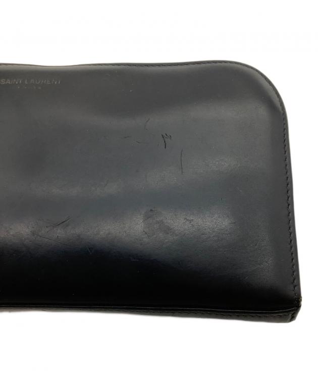 SAINT LAURENT ブラック 長財布　中古品　証明書箱袋完備　正規店購入 SAINT LAURENT ブラック 長財布 中古品 証明書箱袋完備 正規店購入