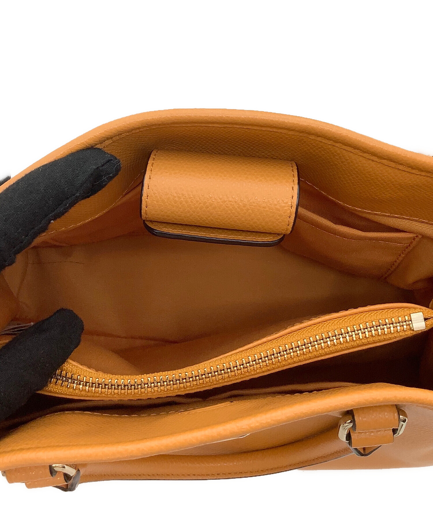 中古・古着通販】COACH (コーチ) 2WAYショルダーバッグ オレンジ