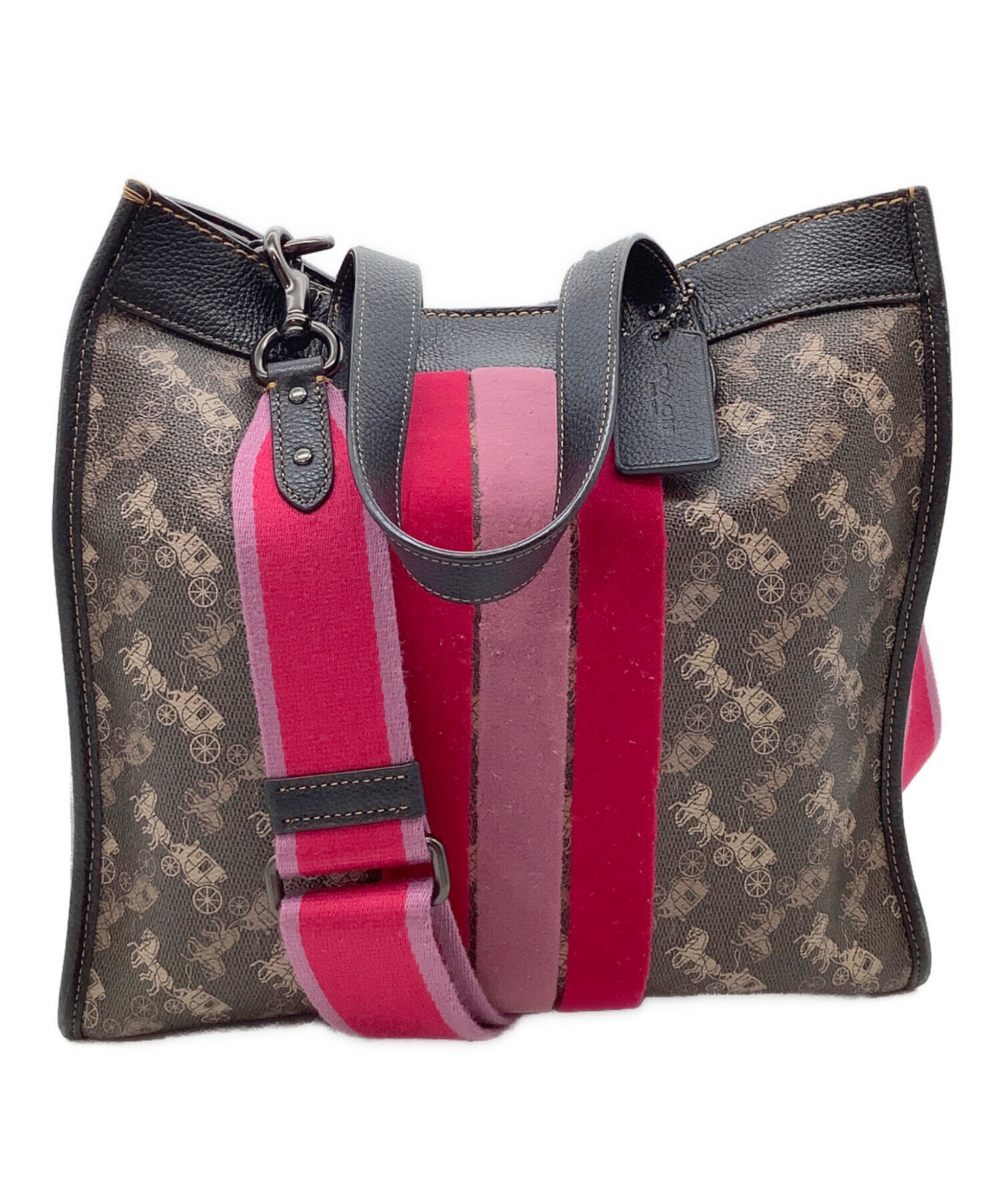【未使用に近い】COACHフィールドトート 30ウィズ ホース ＆キャリッジ 中古・古着通販】COACH (コーチ) フィールド トート ホース アンド