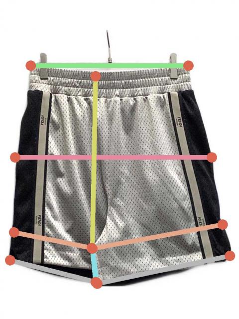 中古・古着通販】FENDI (フェンディ) ハーフパンツ ブラック サイズ:M