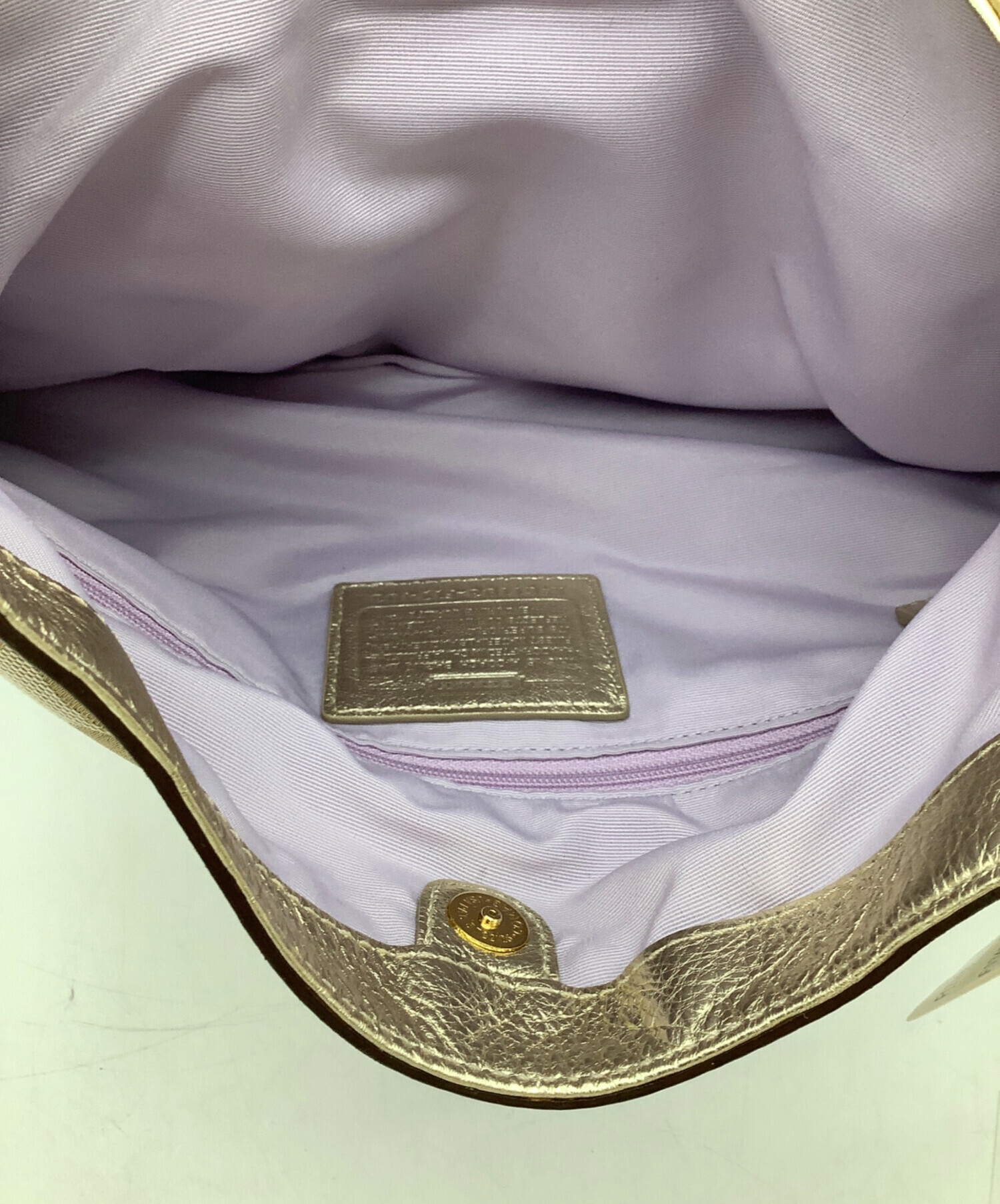 COACH シグネチャー　ソーホー トートバッグ ベージュ　バックル 中古・古着通販】COACH (コーチ) ソーホー シグネチャー ラージ
