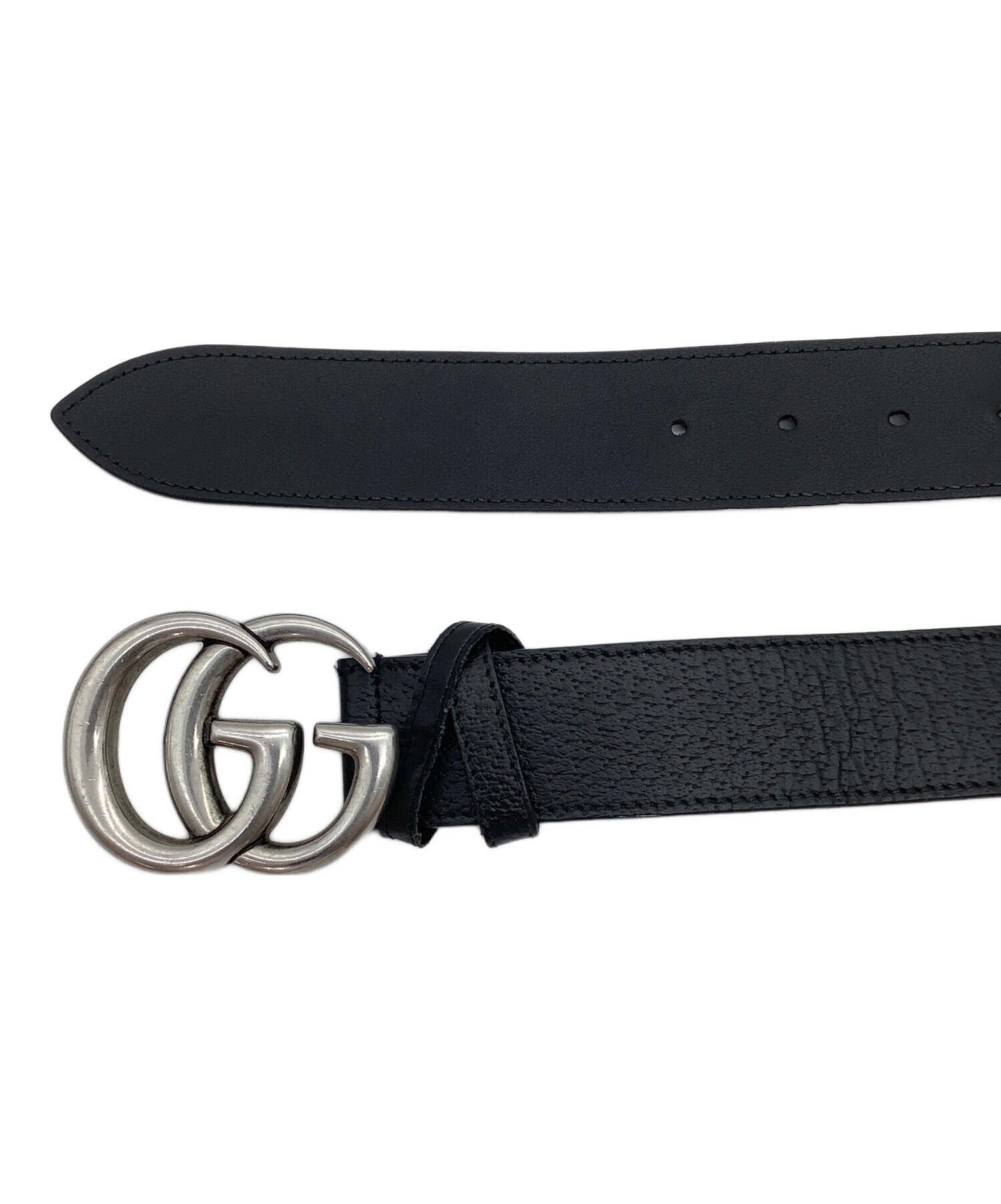 中古・古着通販】GUCCI (グッチ) バックルベルト ブラック サイズ:表記