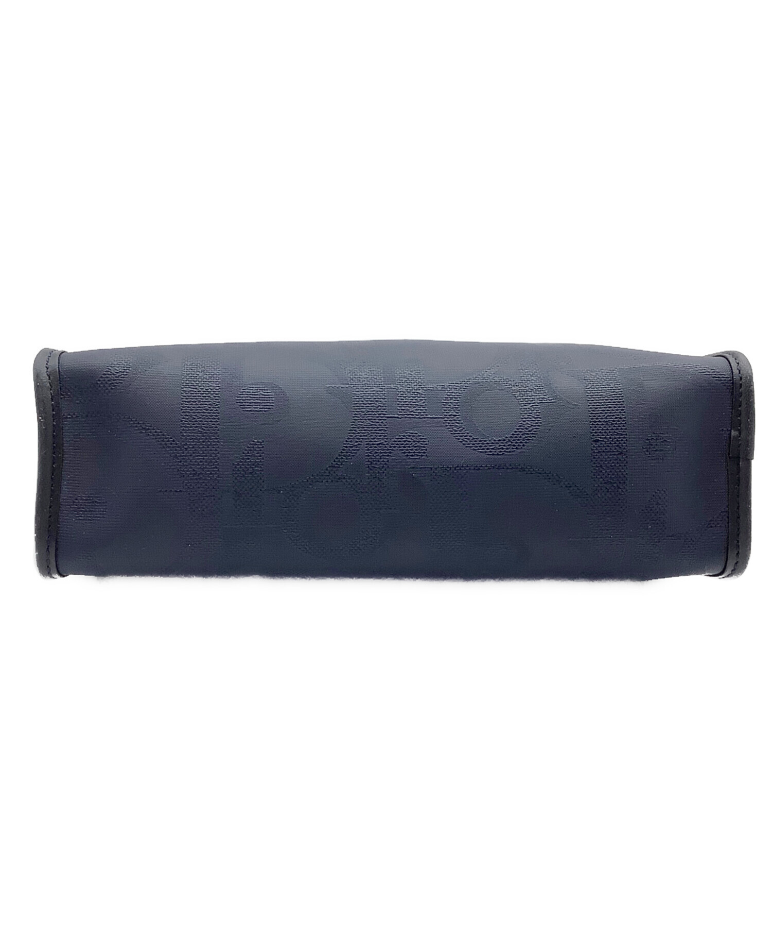 【良品】クリスチャンディオール トロッター ロゴ金具 クラッチバッグ ネイビー 中古・古着通販】Christian Dior (クリスチャン ディオール