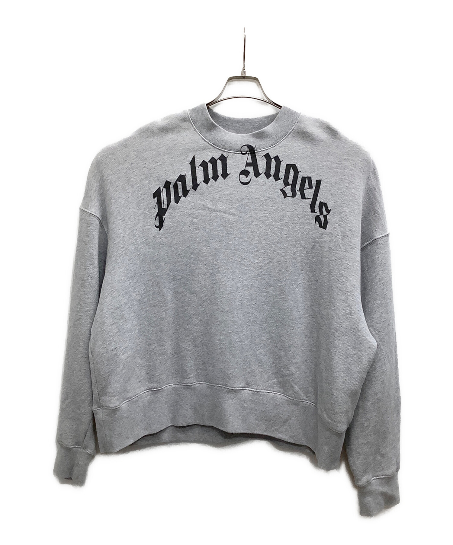 Palm Angelsロゴ スウェットシャツ 中古・古着通販】Palm Angels (パーム エンジェルス) カーブロゴクルー